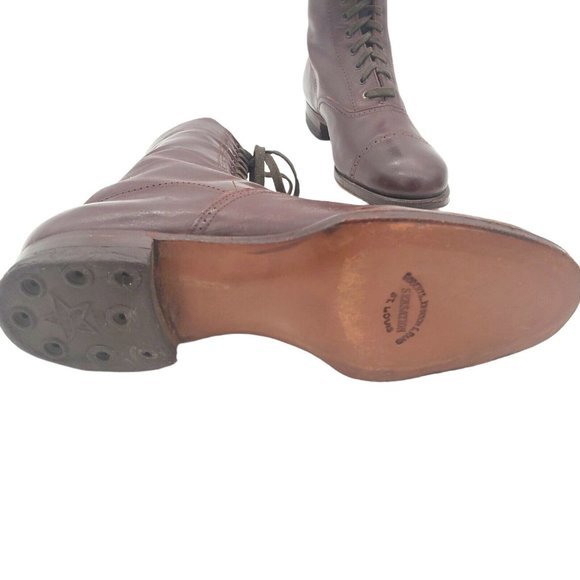 Antique SZ 5 Womens Edwardian Leather Lace Boots Sensation Roberts Johnson Rand - Picture 6 of 11